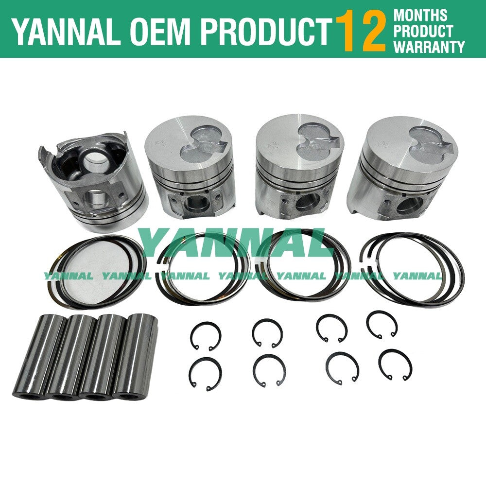 Suitable for 4D98E, 4TNE98-NMH, and 4TNE98-BQ pistons with piston rings.