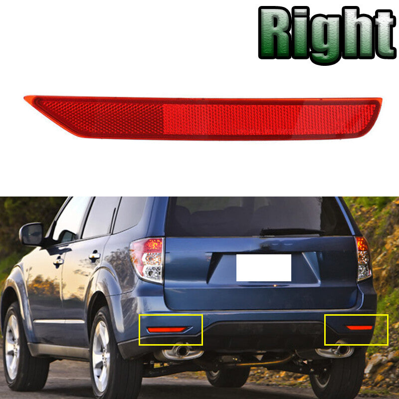 Right for Subaru Forester 2009-2018 Rear Bumper Reflector Lamp Passenger Side v