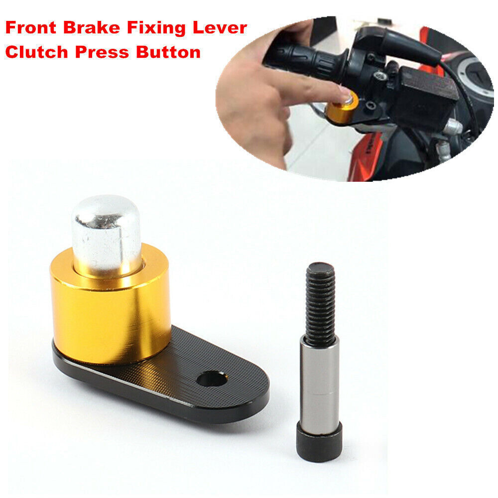 Motorcycle/bicycle handlebars, front brake retainer, horn switch button - n