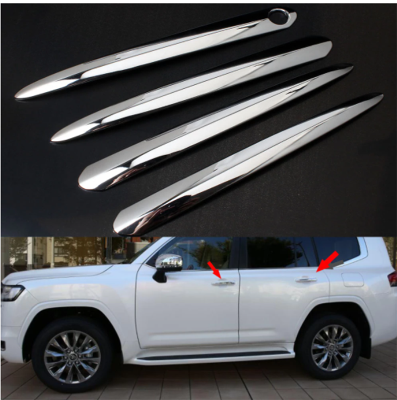 for Toyota for Land Cruiser LC300 2022-2024 Chrome Door Handle molding Cover Trim