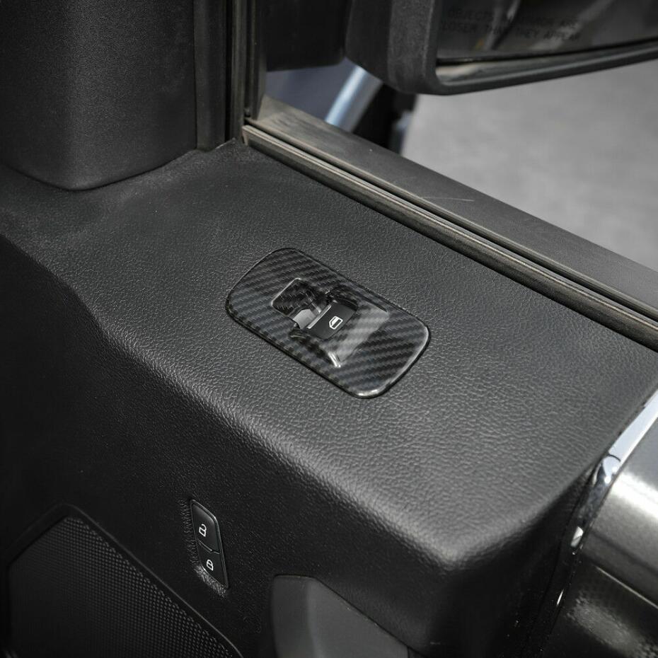 Car Window Lift Switch Cover Trim For F150 15 - 20 Accessories Carbon Fiber v