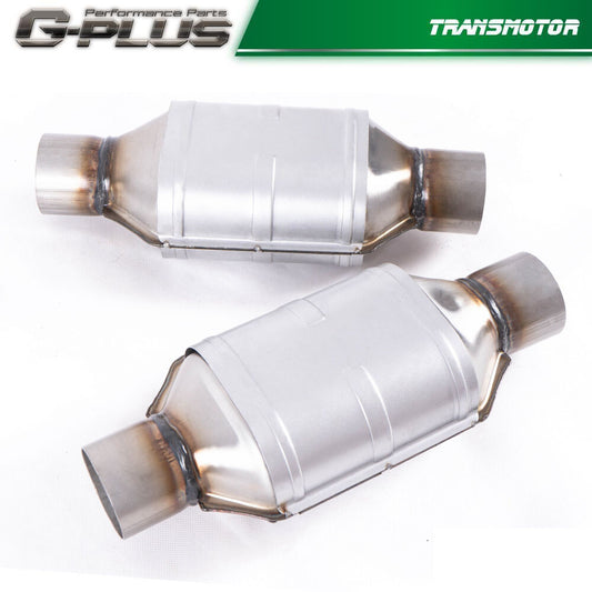 New 2x 25 inch Universal Catalytic Converter 83166 Fits for Silverado 1500 for GMC - v