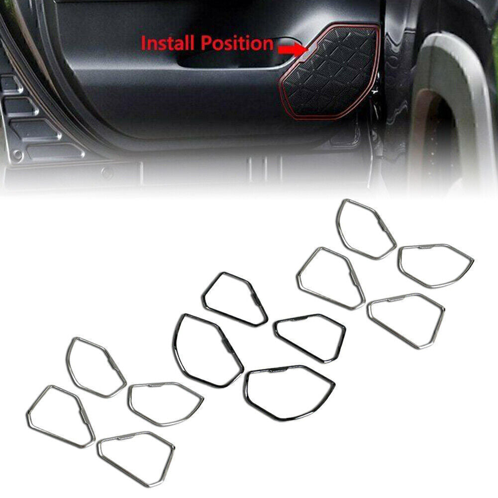 4x Door Speaker Sound Panel Cover Trims for Toyota RAV4 2019 2020 3Colors Black