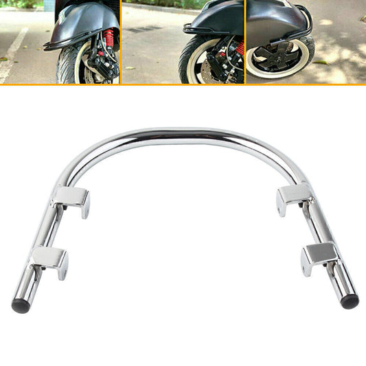 Chrome Front Fender Guard Mudguard Bracket Protector Fit Vespa GTS300 250 Q