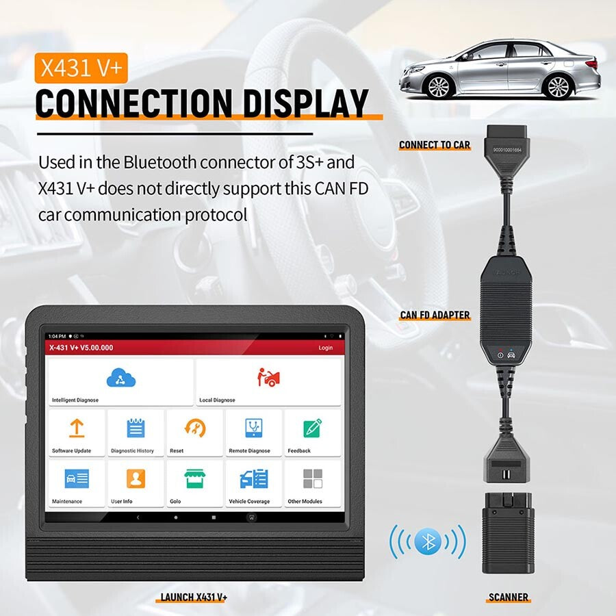 LAUNCH X431 CAN FD Adapter Cable Tool Used Fo CAN FD Communication Protocol