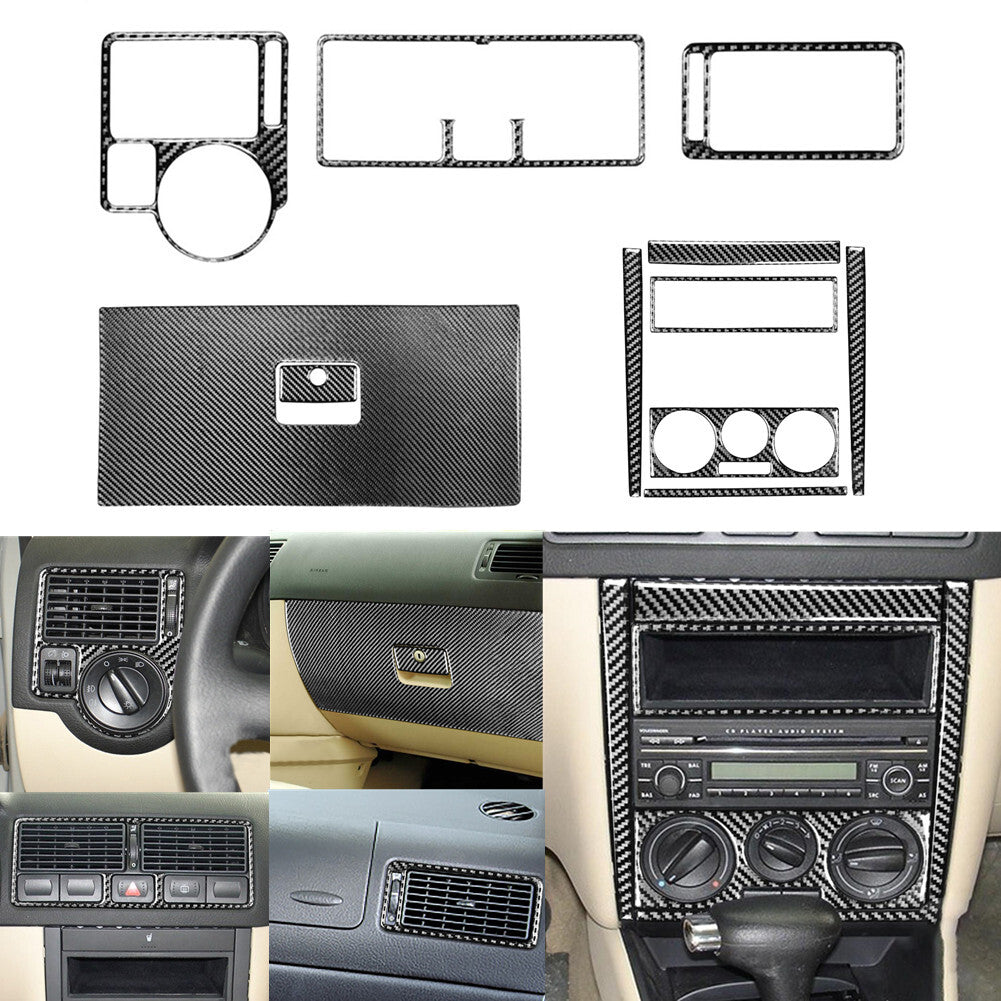 for Corolla 2003 - 08 Carbon Fiber ABS Center Console Gear Shift Panel Trim- v