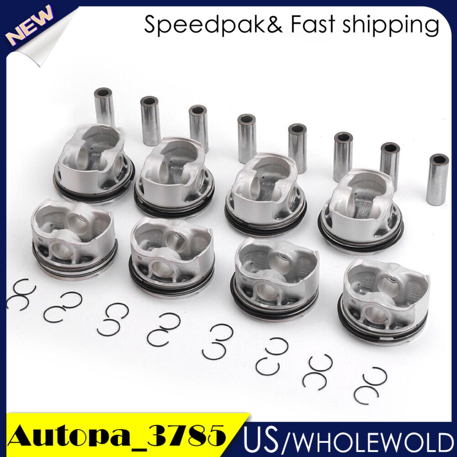 Pistons  Rings Set Fits for BMW 550i 750i X5 F01 F02 F03 E70 E71 N63 4.4L V8