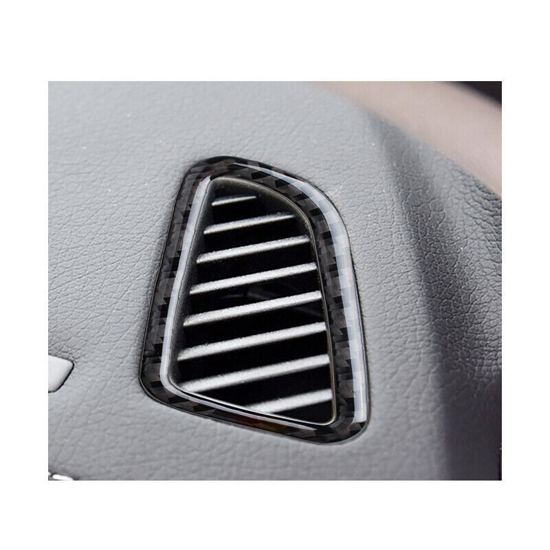 Carbon fiber car dashboard vent decorative stickers for C, GLC, W205, C180, C200- n