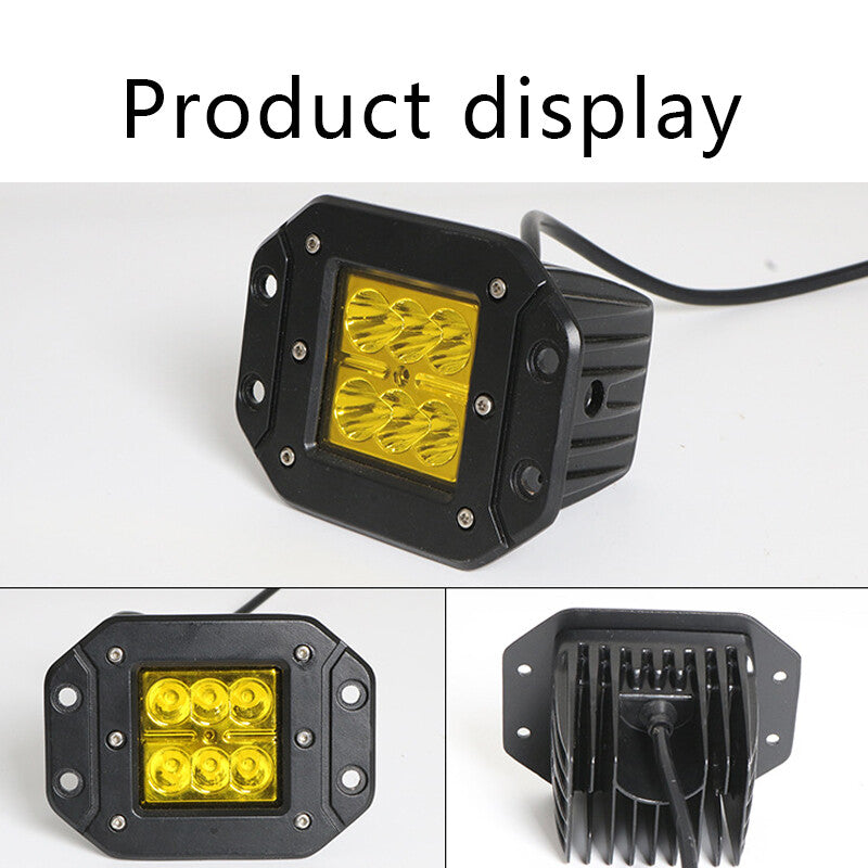 4-inch ceiling-mounted 24W LED work light pod for SUVs, driver's fog light combination, 12V/24V. n