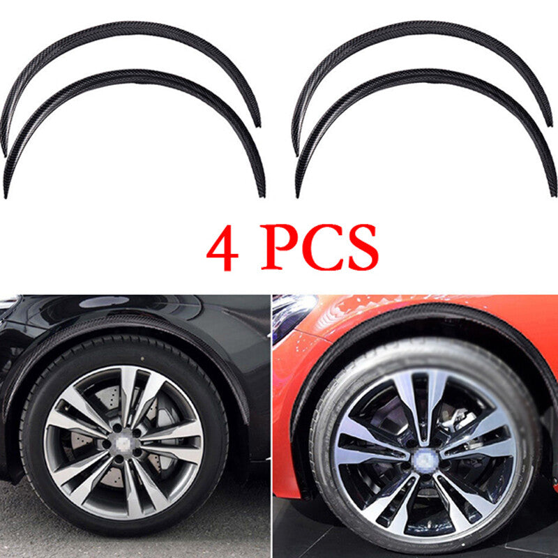 4PCS 28.7 Fender Flare Car Wheel Arch Eyebrow Protecter Antiscratch Trim Set v