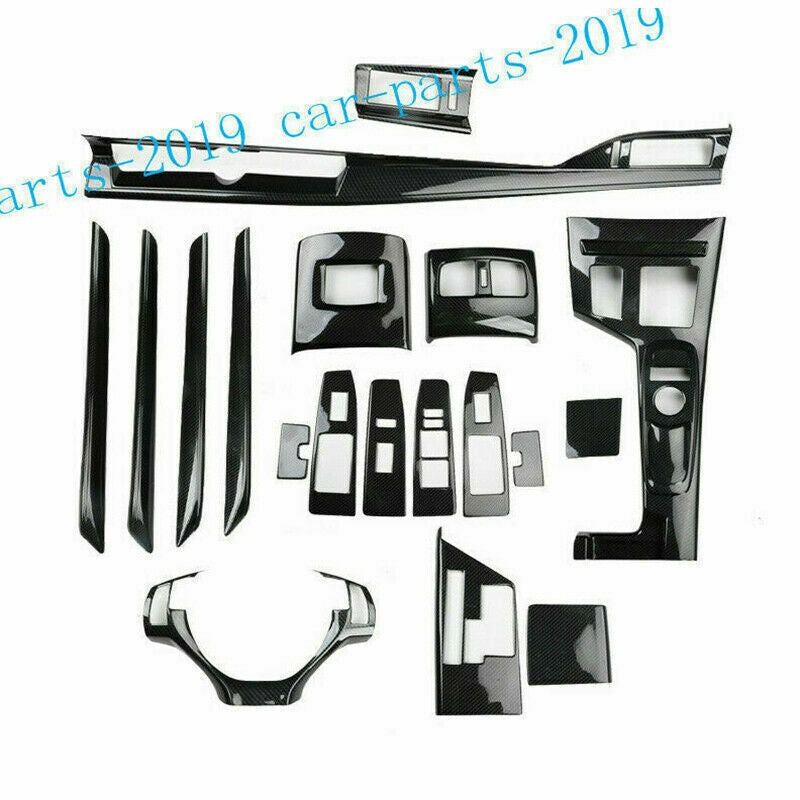 for Lexus ES200 250 300H 2013-2017 Carbon Fiber interior Dash Trim Decor Kit 19x