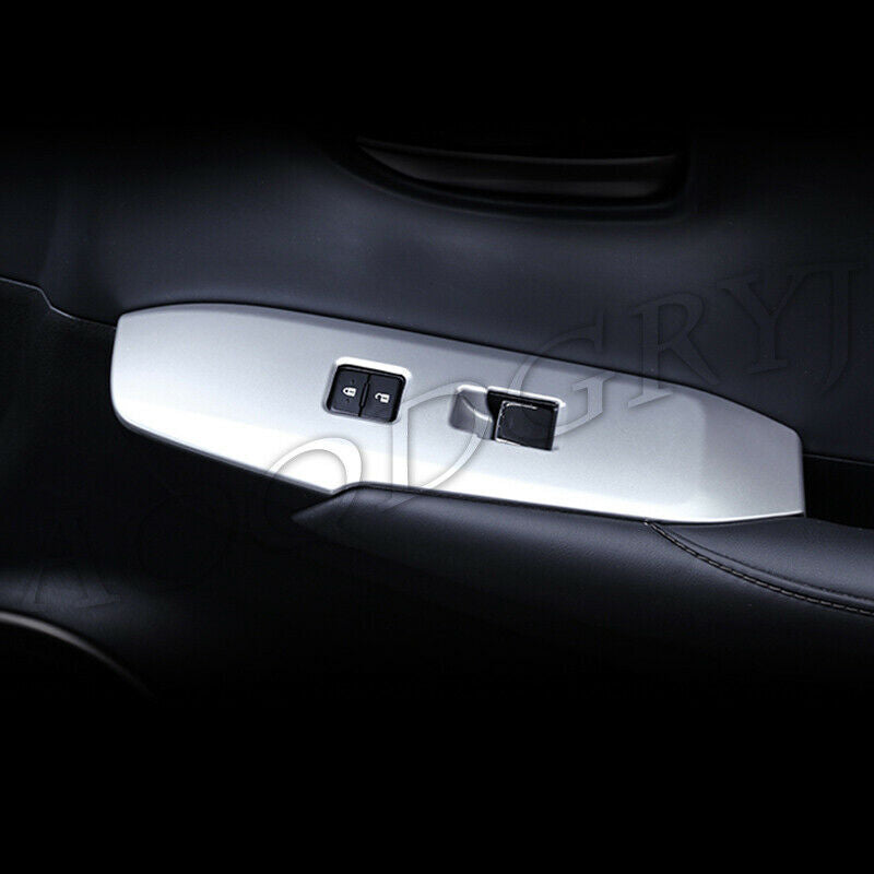 4P Silver Side Window Lift Switch Cover Trim for LEXUS NX200T 300H 300 2015-2021