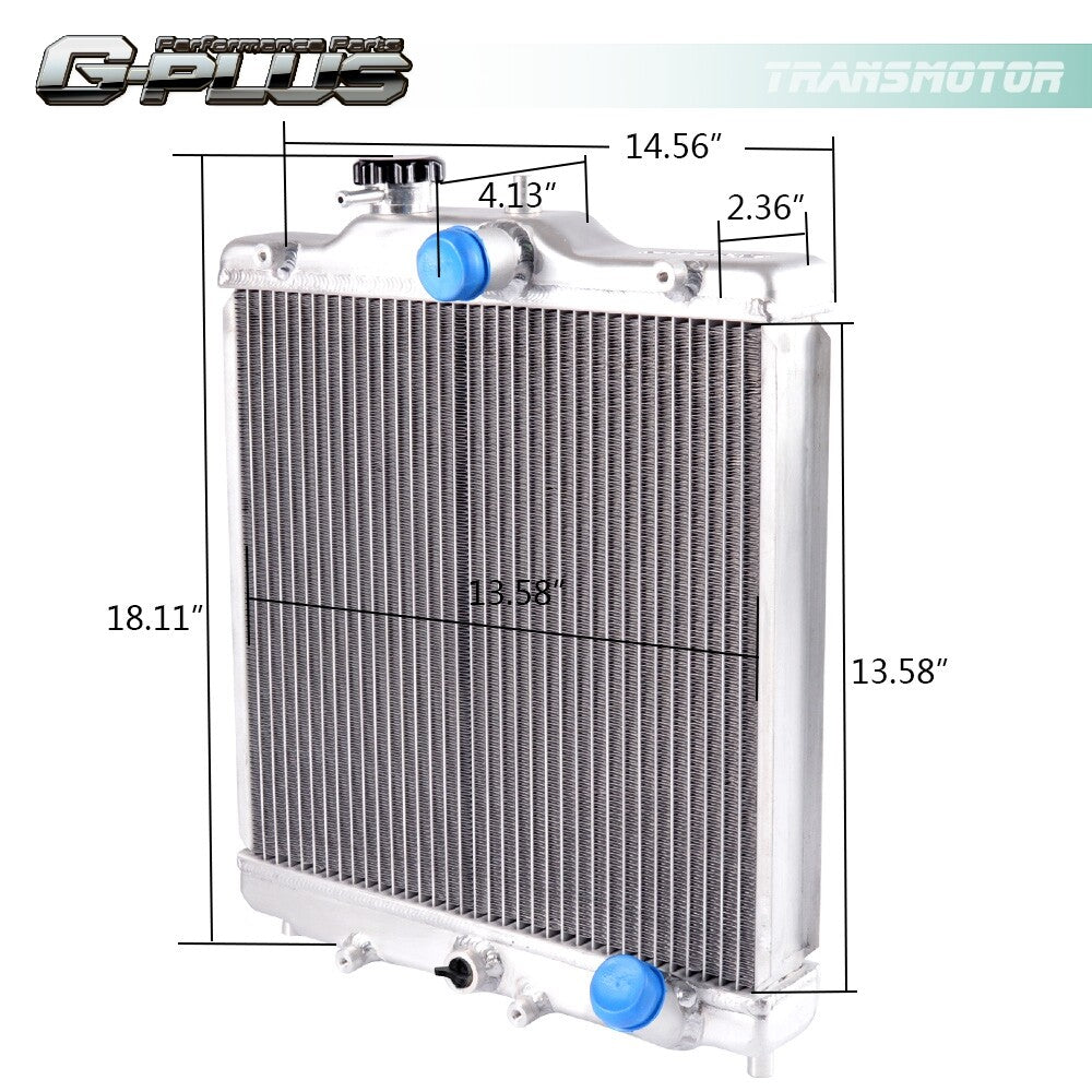 Aluminum radiator is suitable for Honda for CIVIC B18c/B16A 32mm input/output line 3 52mm 92-00- v