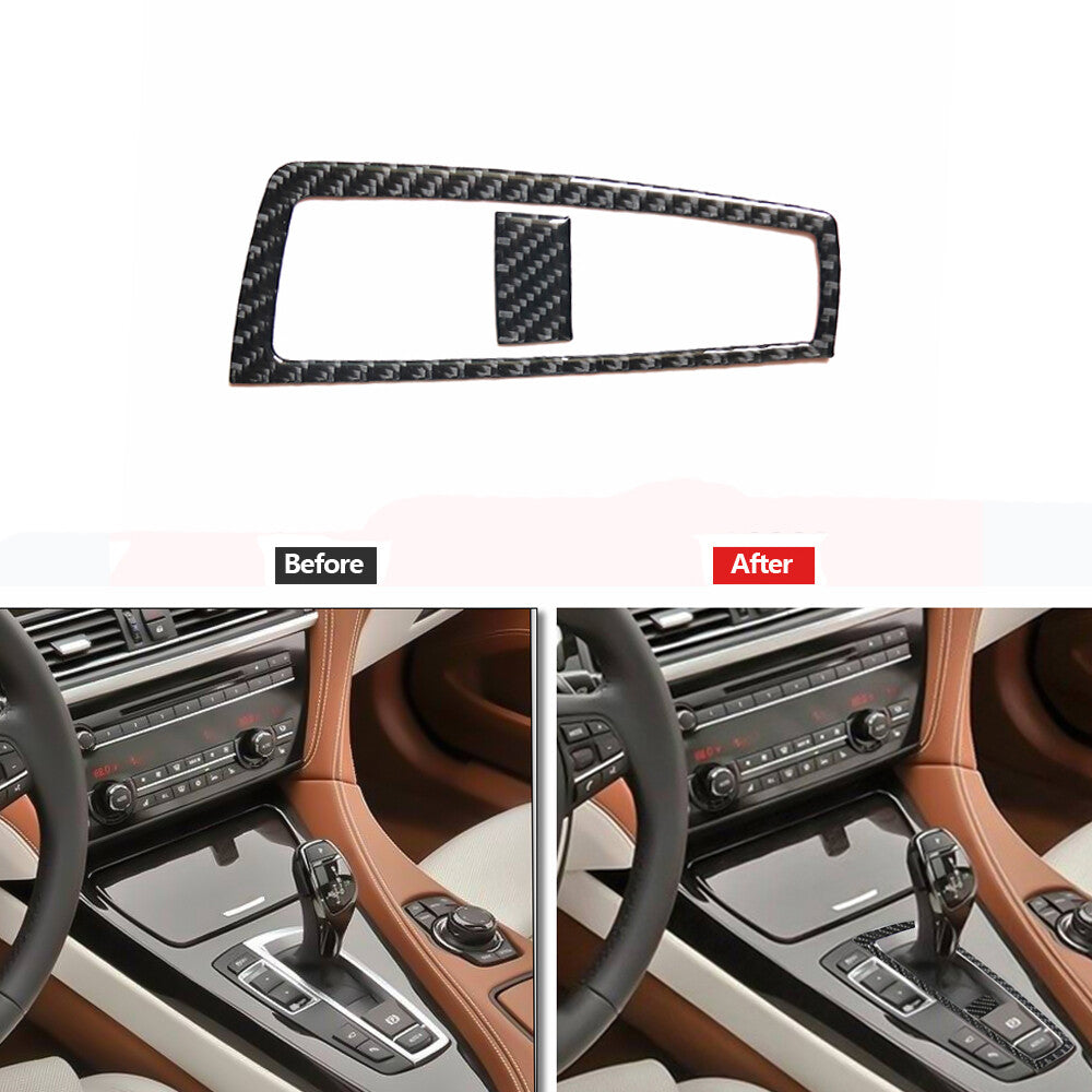 Carbon Fiber Transmission Surround Cover Trim for BMW 6 Series F12 F13 2011-2018