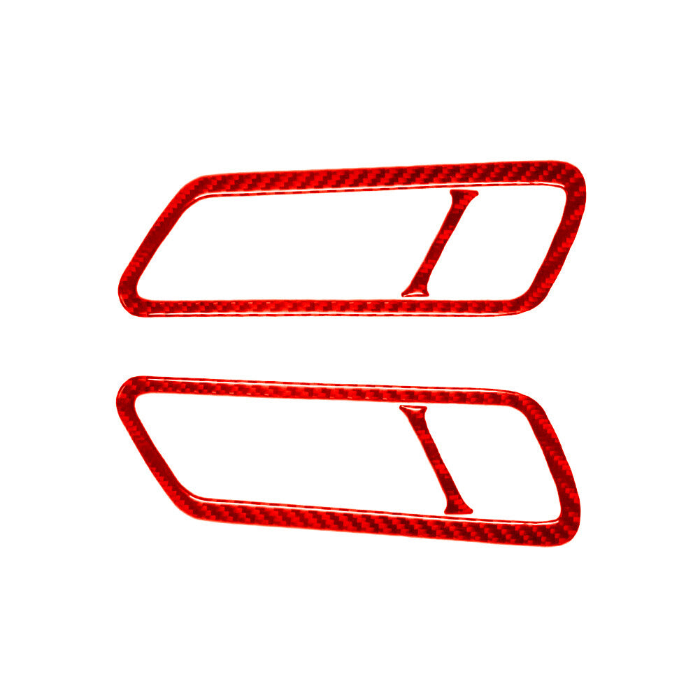 Red Carbon Fiber Center Storage Box Panel Cover Trim for Camry 2007-2011 v