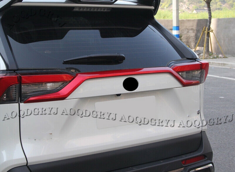 Red Rear Door Trunk Lid Upper Mouldings Strip Cover Trim for TOYOTA RAV4 2019-24