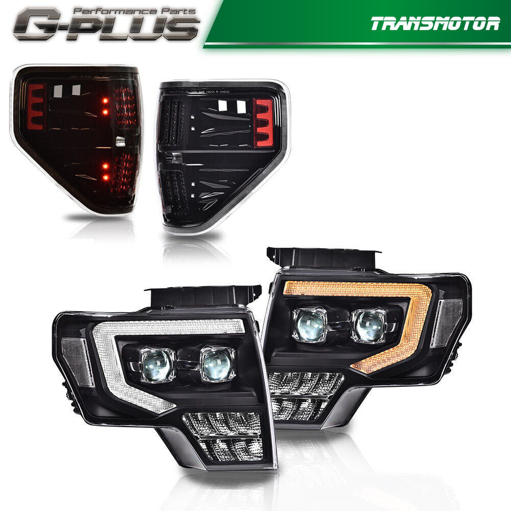 2009 - 2014 F150 Black/Yellow Chang LED Lighting Replacement + White Light