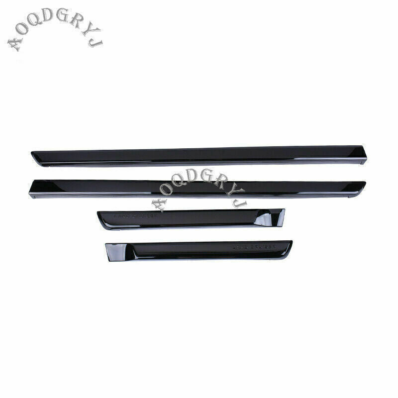 Glossy Black Side Panel Door Body Molding Trim for Land Cruiser 10-2021 B n