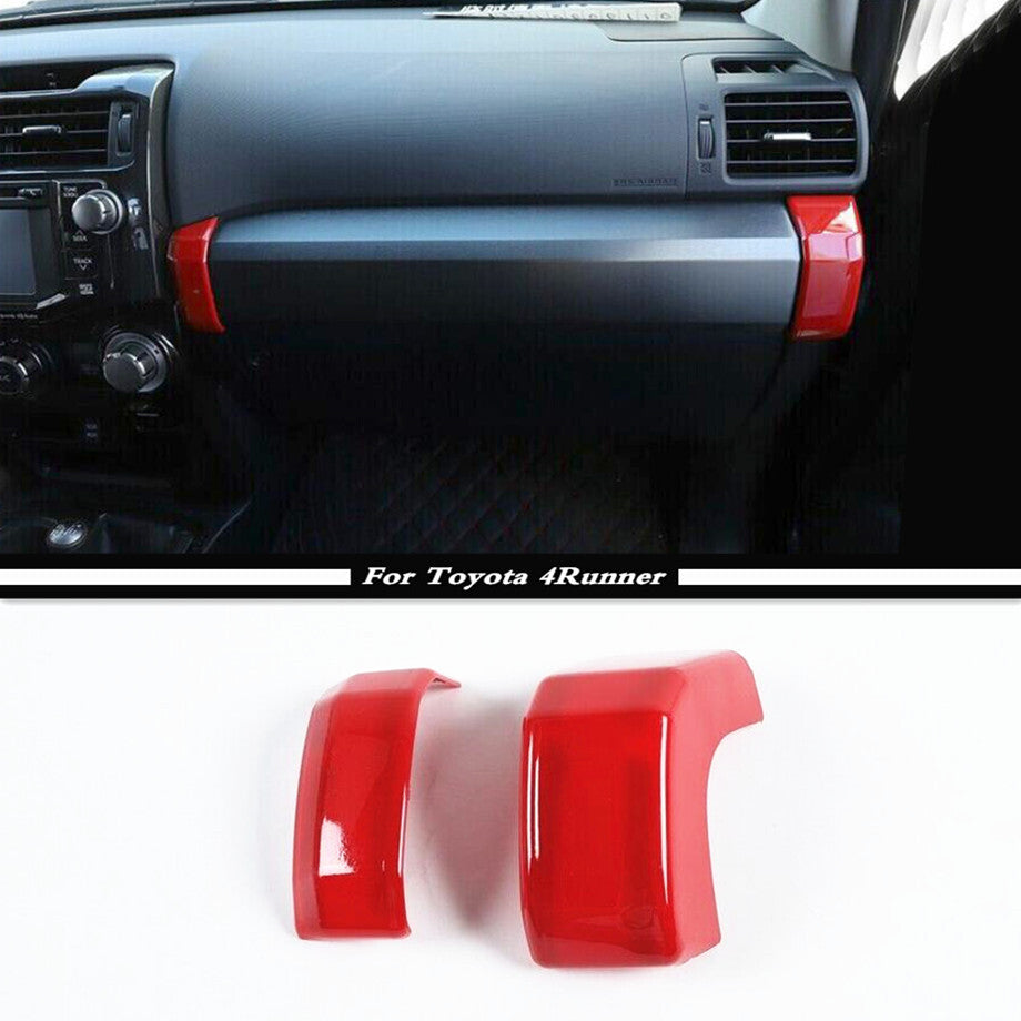 Red 2P for Co -Pilot Panel Side Decor Cover Trim Accessories For 4Runner 10-23 v