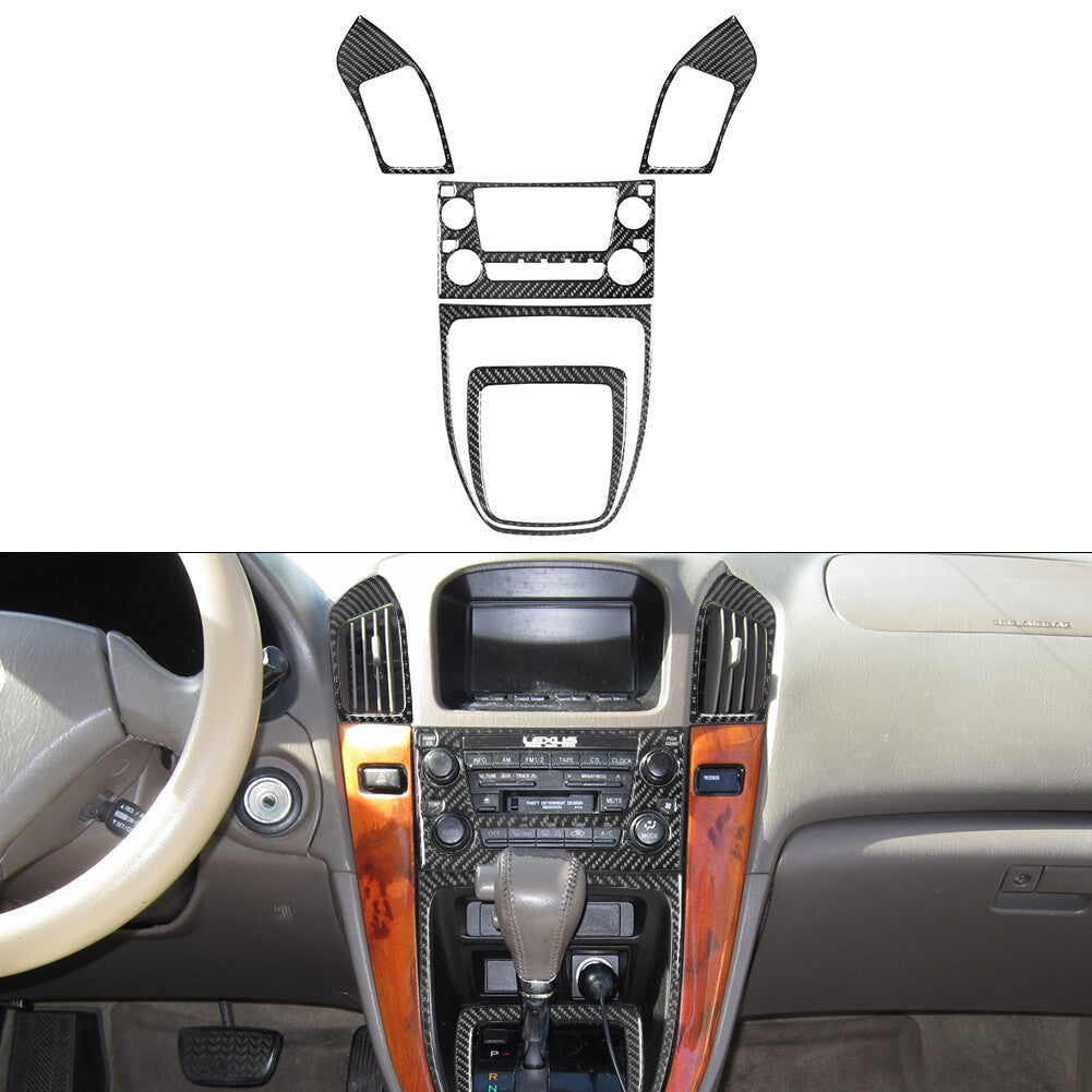 Carbon Fiber Door Window Control Cover Trim for Lexus RC300 350 200T 2015-2020 v