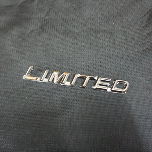 1x Chrome LIMITED Silver Metal Sticker Badge Emblem Decal 3D Turbo Engine Racing Q