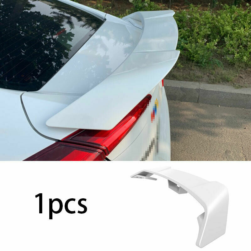 for Honda for Civic Sedan 2016-2021 White Car Rear Trunk Spoiler Aircraft Wing Flap