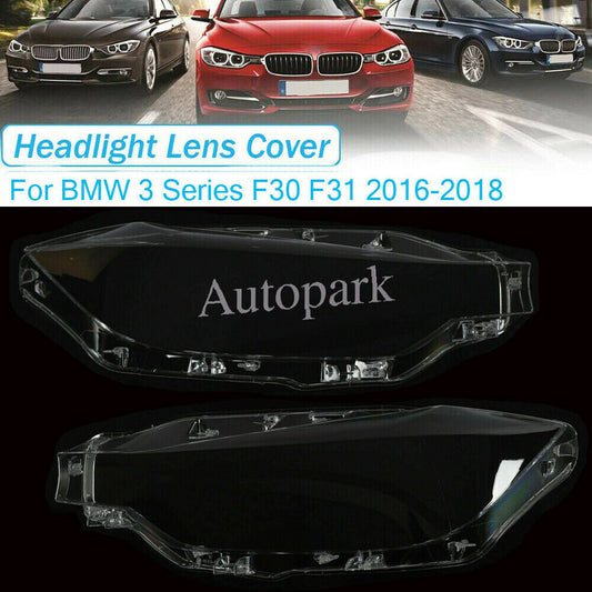 Headlamp Shell For 2016-2018 for BMW F30 F31 3Series Headlight Lens Cover Left+Right
