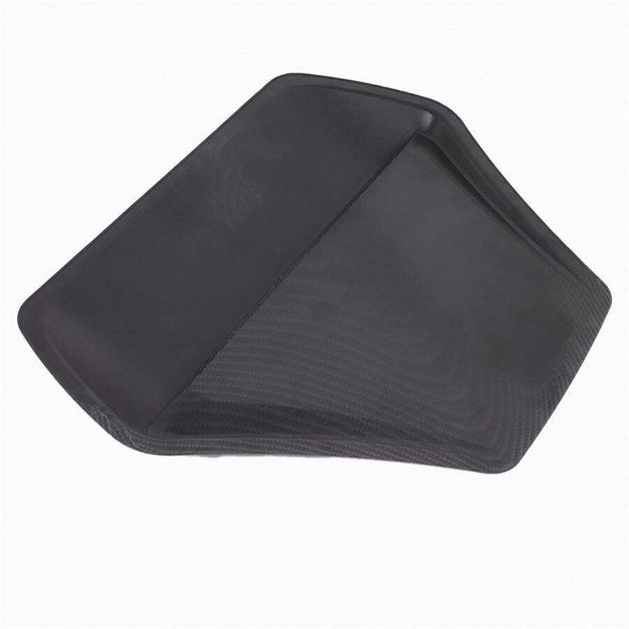 Glossy Carbon Fiber Car Front Air Flow Vent Cover Scoop Vent Bonnet Decor Cover Q