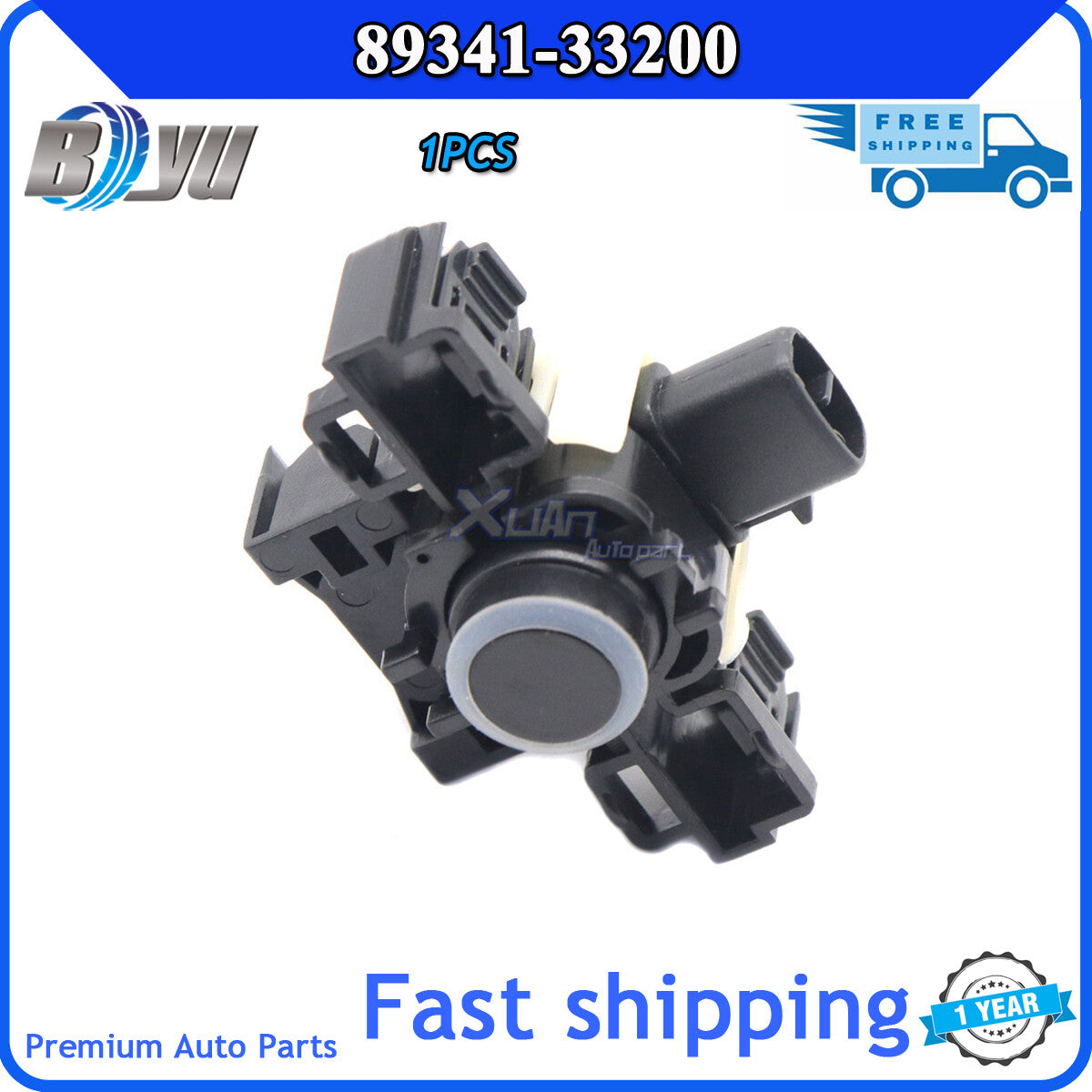 1-pack black for Lexus CT200h ES300h ES350 PDC backup parking sensor 98341-33200 v