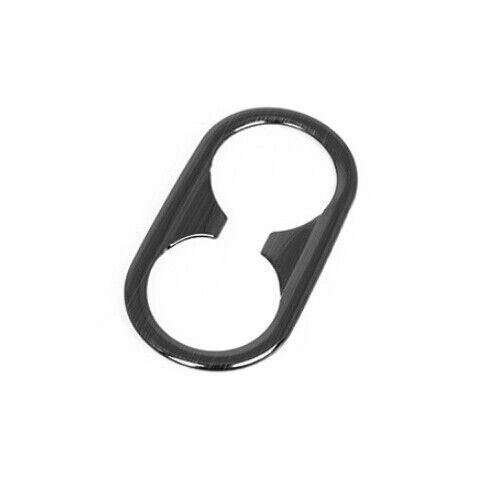 Car Rear Water Cup Holder Panel Cover Trim for Kia K5 2021-2022 Black Titanium