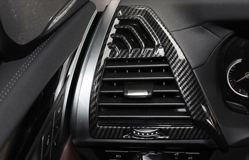 2P ABS Carbon Fiber Left And Right Air Outlet Vent Trim for BMW X3 G01 2018-2021