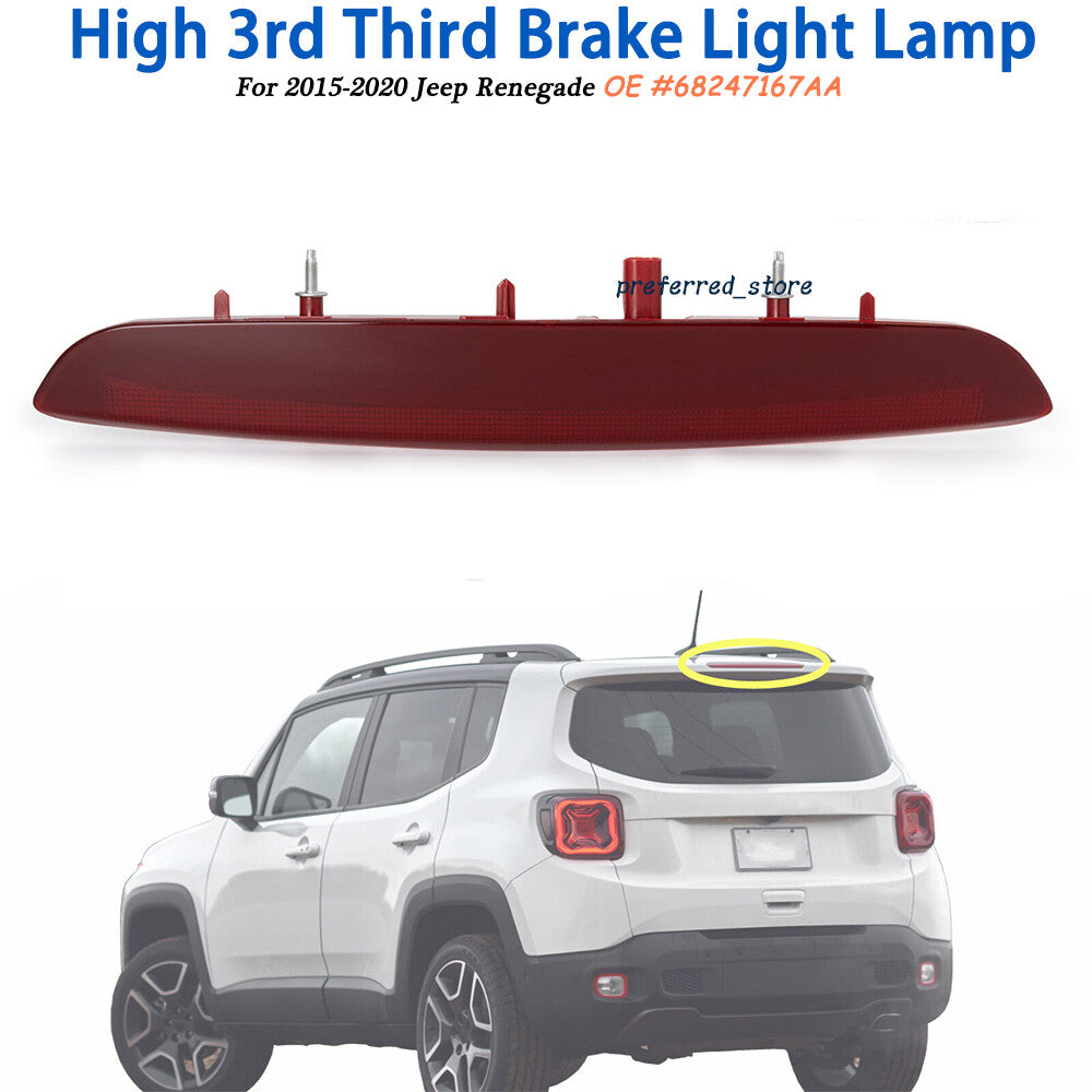 High 3rd brake light 2015 - 2020 rear brake light for Jeep Renegade 68247AA- v