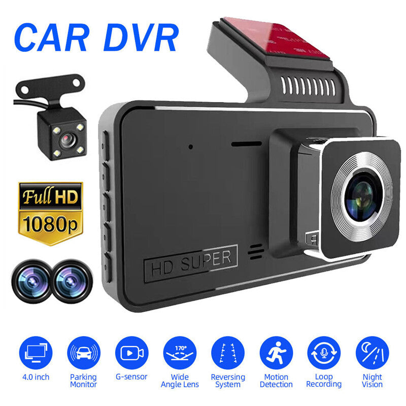 1080P Dash Cam Car DVR Front Rear Dual Lens Camera Video Night Vision Recorder¡Á1 v