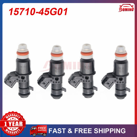 4x Fuel Injector 15710-45G01 For 2006-2009 for Suzuki Quadracer 450 LT-R450 LTR450