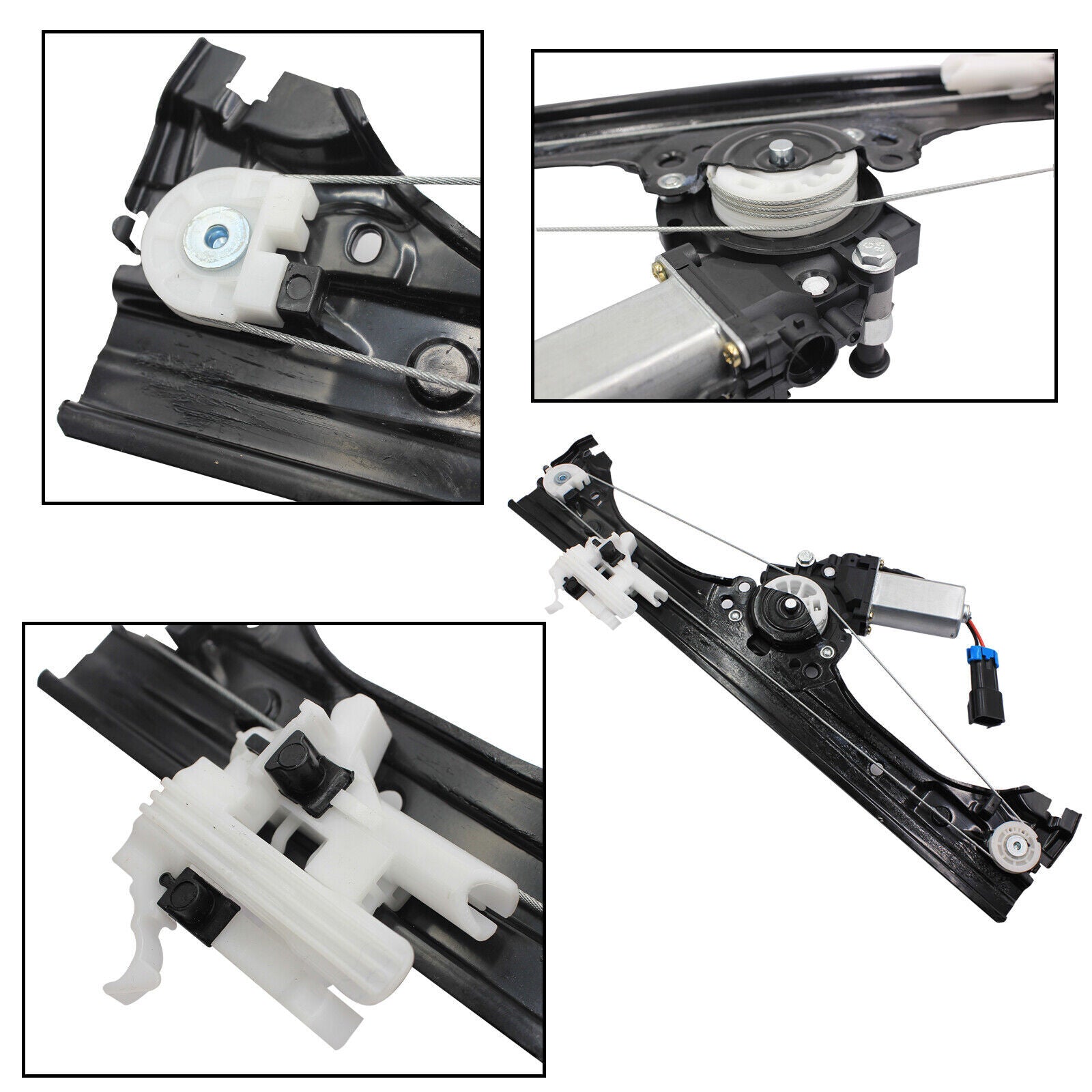 for Fiat 500 l4 1.4L Window Regulator Assembly w/ Motor Front Left Driver Side