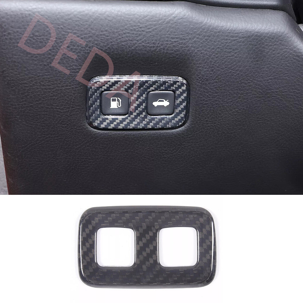 Real Carbon Fiber Fuel Tank Switch Button Trim for Chevrolet for Corvette C6 2005-13