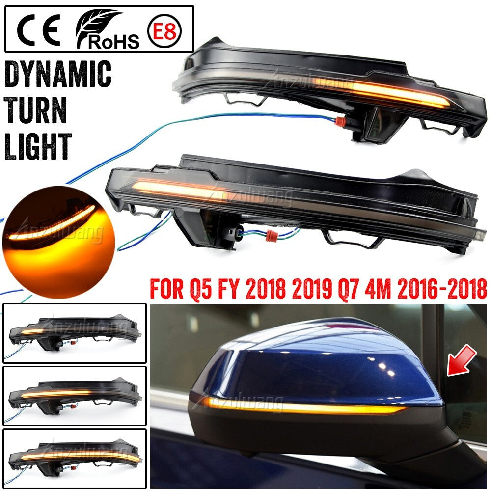 Dynamic Wing Mirror Indicator LED Turn Signal Light Lamp for Audi Q7