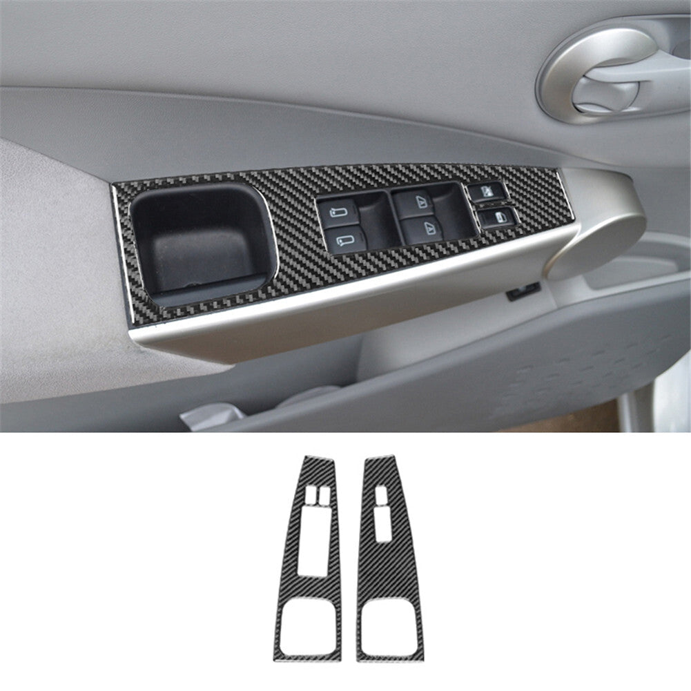 For 6Series E63 E64 2008-2010 Red Carbon Fiber Climate Console Cover Trim v