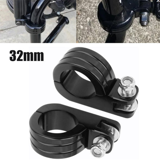 Black 32mm spike clip replacement parts for Harley Davidson Touring for Honda for Yamaha - n