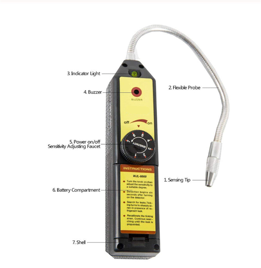 New Air Conditioner Leak Halogen Gas CFC AC Freon Leak Detector Tool Q