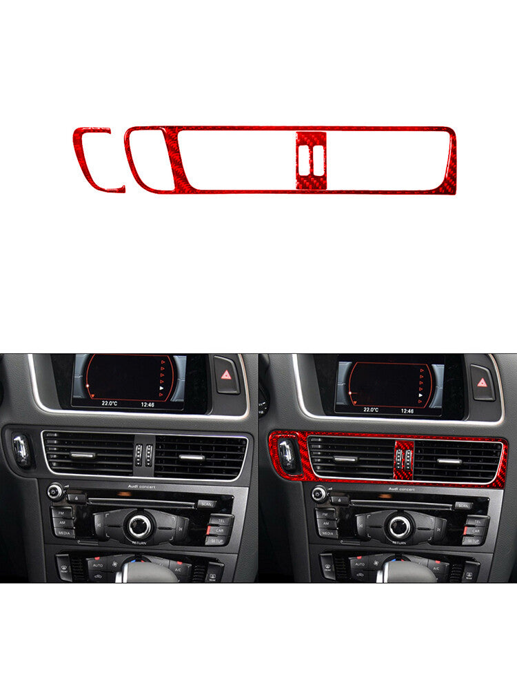 Red Carbon Fiber Rear Roof Light Frame Cover Trim For X5 E70 X6 E71 2008-13 v