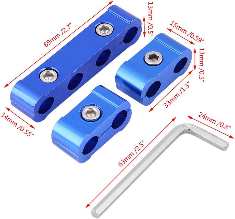 12-Piece Spark Plug Wire Bracket Engine Spark Plug Wire Separator 8/9/10mm
