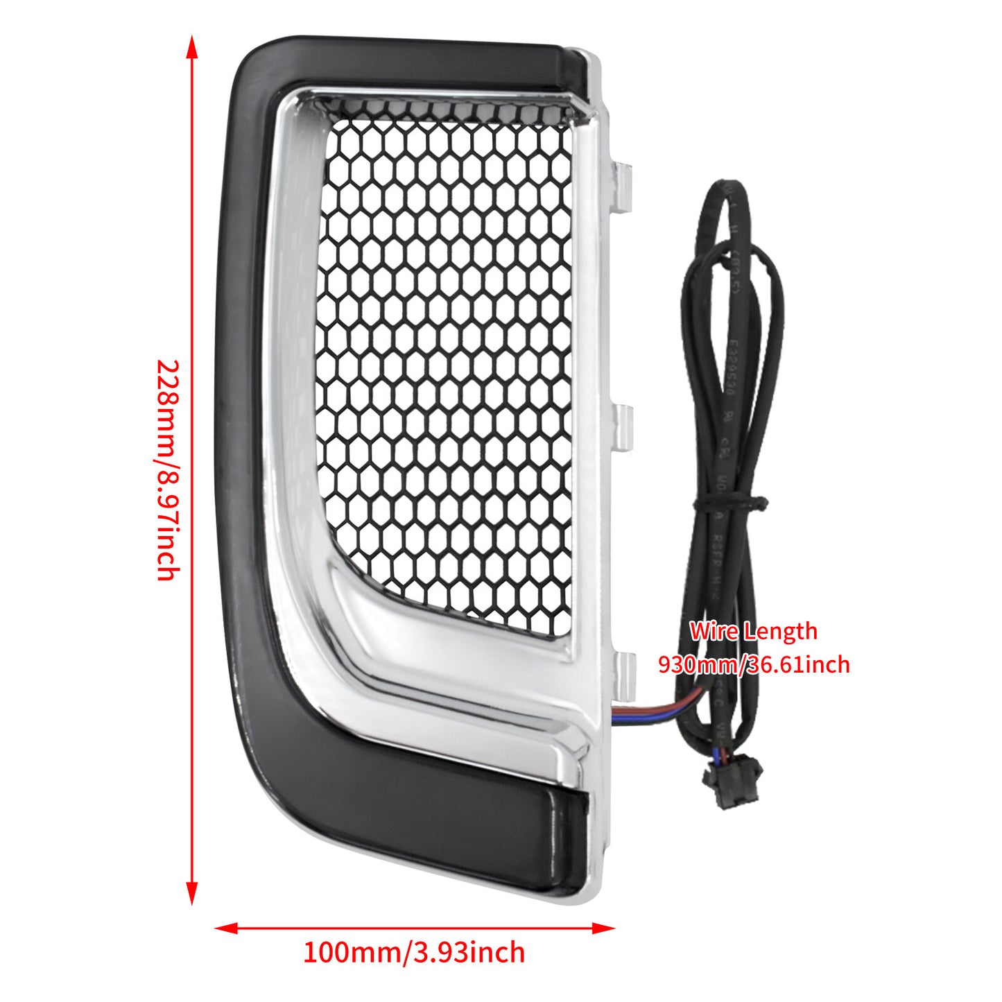 Fairing Lower Grills LED Turn Signal Running Lights Fit for Harley Touring 14-22
