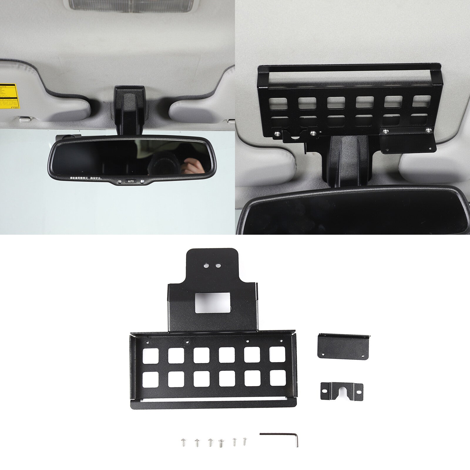 Carbon Fiber Center Gear Transmission Panel Cover for 370Z Z34 2009 - 2020- v