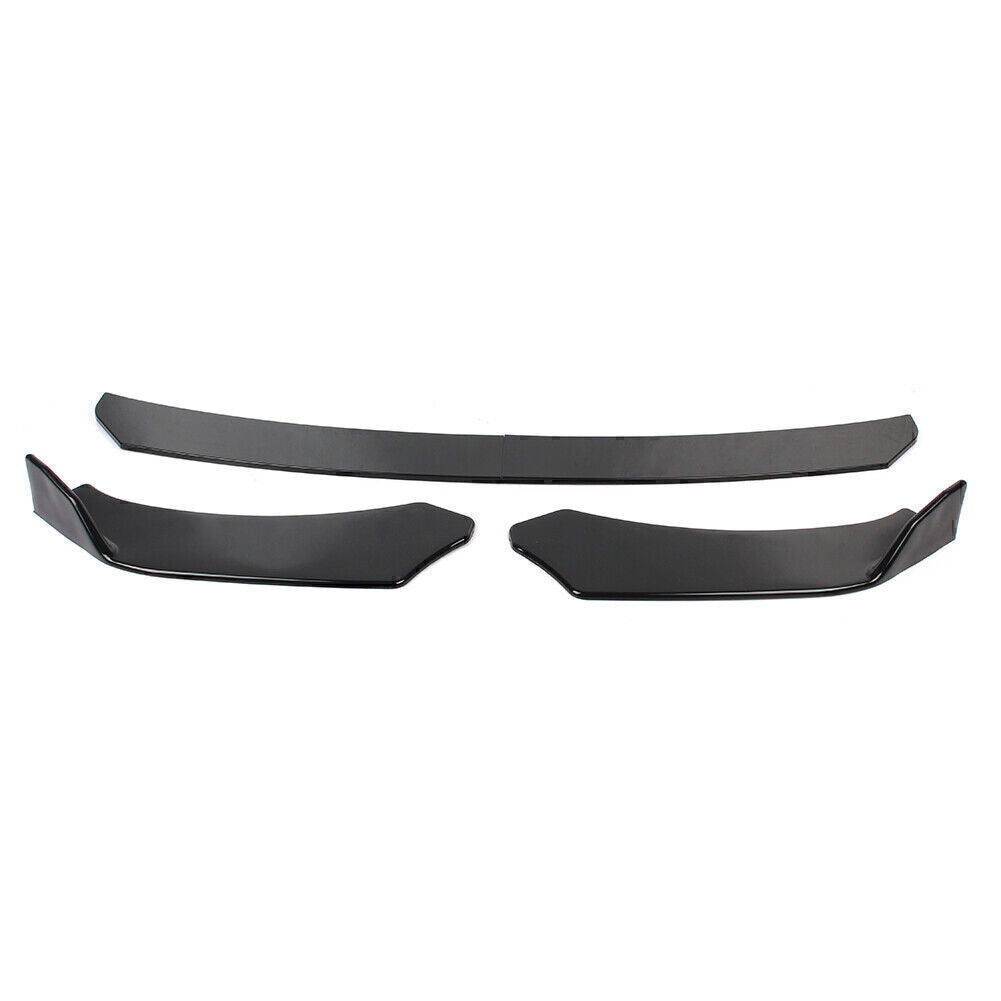 Car Glossy Black Front Bumper Lip Chin Spoiler Splitter Body Kit Universal Q