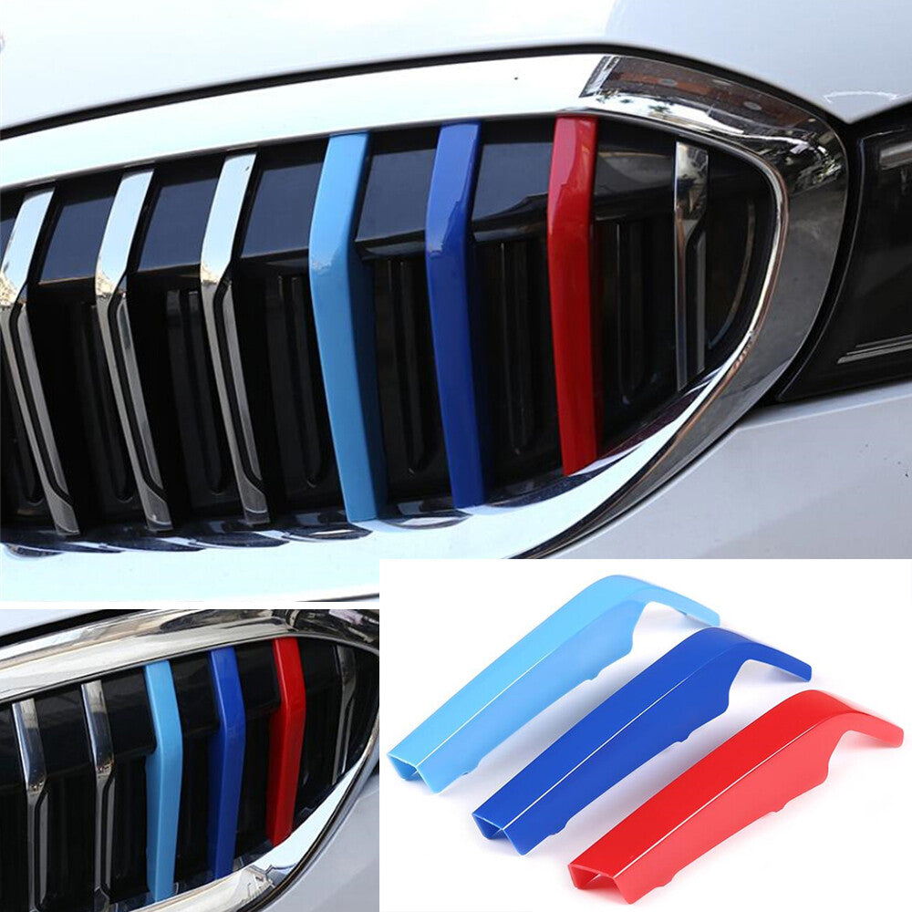 Fit for BMW 3 Series G20 G28 2020-23 M Colors ABS Front Grille Grill Inset Cover
