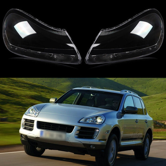 LHRH for Porsche for Cayenne 2007-2010 Headlight Lens Cover Replacement Shells US