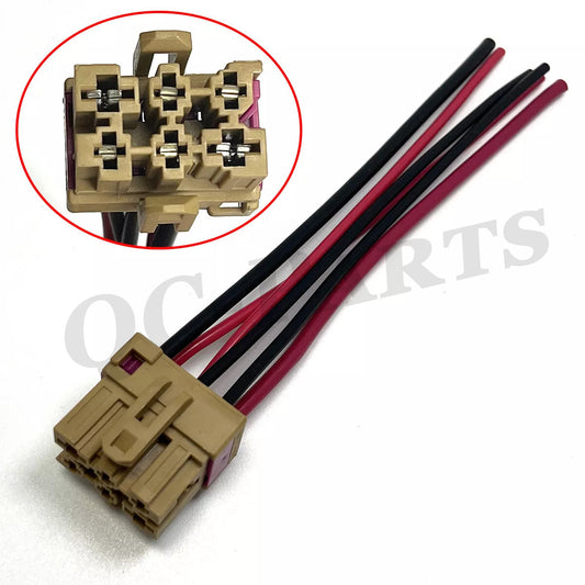 Hair dryer fan wiring plug connector tail end suitable for VW for Passat for Audi for A4 # 1J0937731 Q