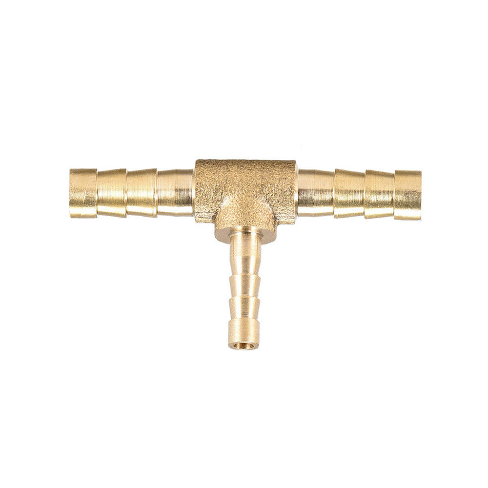 2 Hose Barb Brass Fitting Fuel Connector Tee 3-Way 1/4 X 1/8 X 1/4 6mm 4mm 6mm Q