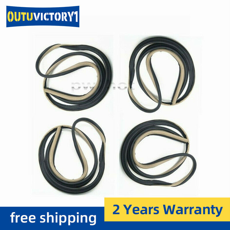4-piece door rubber Weatherstrip body seals for Honda Accord sedans 2003-2007